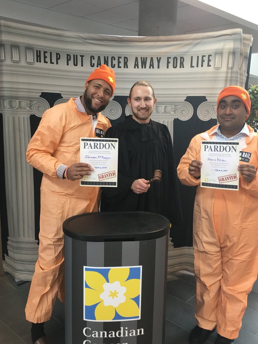 UofRrelay's tweet photo. Congrats to our last two jail birds on getting out! Thank you Jermaine and Harris for spending the day in jail with us! https://t.co/i6if4uNjg0
