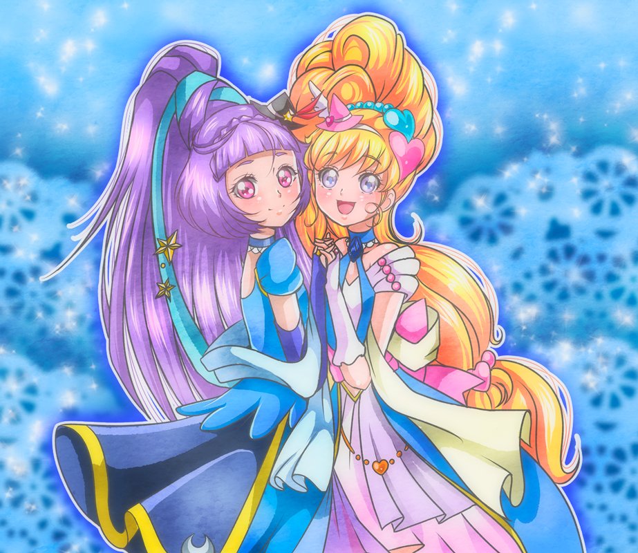 Cure Nico They Are Ready Sorry If It Took Me A Little More Than Expected Cure Magical And Cure Miracle In Their Sapphire Style Outfit Hope You Like It プリキュア
