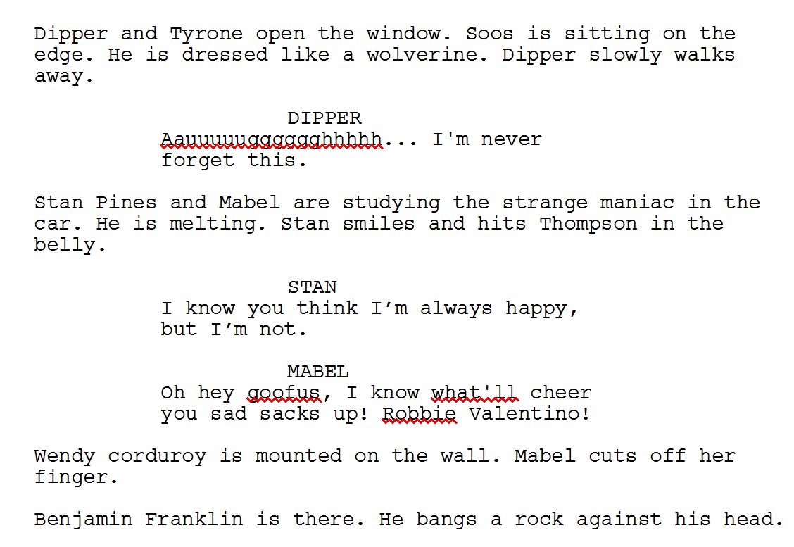 Jessica Episode 2 Of The Gravityfalls Bot Scripts Made With Botnikstudios Also Apparently The Series Finale Considering Dipper And Mabel Are Killed By Bigfoot Alexhirsch Theyhadagoodrun T Co M1vc5ngt36 Jessica Episode 2 Of The Gravityfalls Bot Scripts Made With Botnikstudios Also Apparently The Series Finale Considering Dipper And Mabel Are Killed By Bigfoot Alexhirsch Theyhadagoodrun T Co M1vc5ngt36