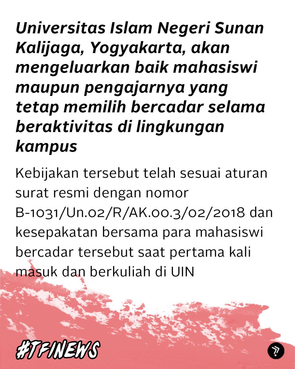 thefactisco's tweet photo. Mencegah radikalisme iya, tapi kok juga melarang penggunaan cadar yaa? Hmm🤔 (Bagian 1)

#thefactis #tfiexplains #tfinews #Cadar https://t.co/xDiouvUcUb
