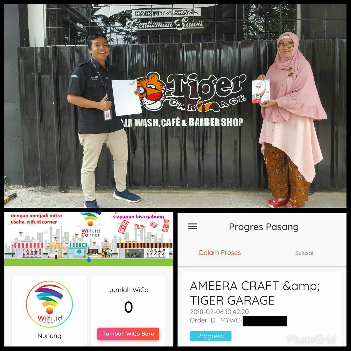 Segera hadir WiCo 2.0 (Wifi Corner) di Ameera Craft &amp;amp; Tiger Garage Car Wash, Cafe, and Barber Shop Cilegon. Kamu kapan? Yuk gabung! #warnetzamannow

WA 081245524629
Telegram @WiFiReg2