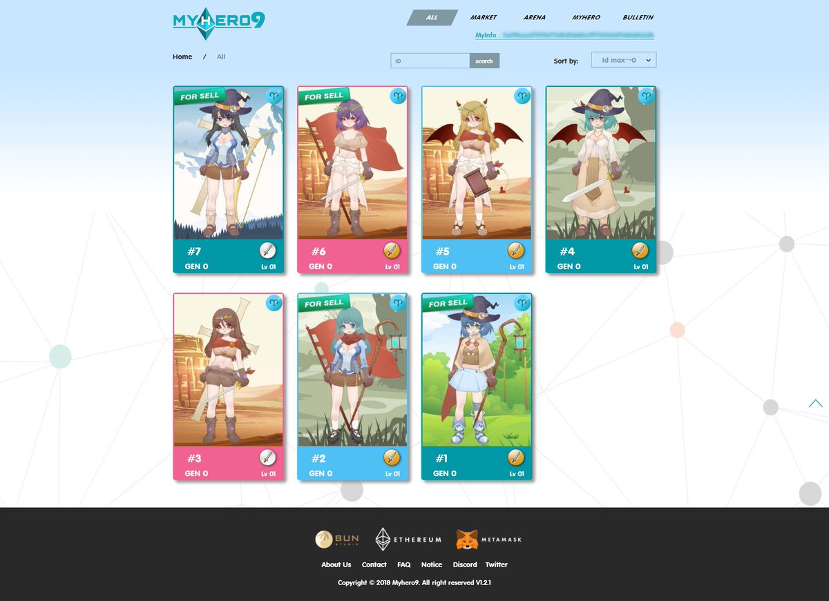 Myhero_9's tweet photo. Thx for all the attention, now all online heroes have been bought! Still have the chance to buy, we will release one hero in every hour. each card can be traded!!
#ethereum #crypto #blockchain_game #crypto_game #dapp #gamedev #仮想通貨 #暗号通貨 https://t.co/RLuRSknLn9