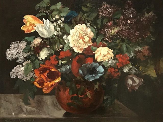 Gustave Courbet, Bouquet of Flowers, 1862-63. A much-needed burst of spring, as seen in #Parksandgardens, now open @metmuseum #themet #courbet ift.tt/2FyXb5I