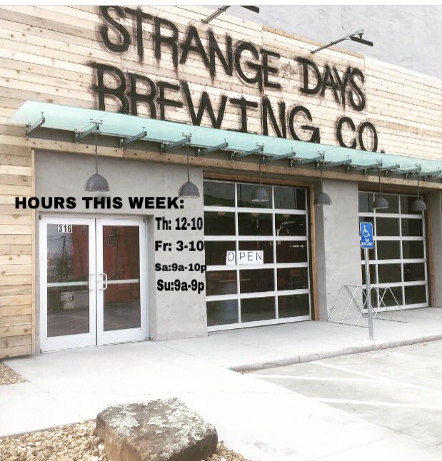 For first full week, here’s our hours. Open early for <a href="/Big12Conference/">Big 12 Conference</a> tourney @SprintCenter! Hop on <a href="/kcstreetcar/">KC Streetcar 🚊💙</a> &amp; drink strange beer in the @TheCityMarketKC! One of the owners is a handsome <a href="/KUHoops/">Kansas Men’s Basketball</a> fan but fans of all other teams are totally welcome!