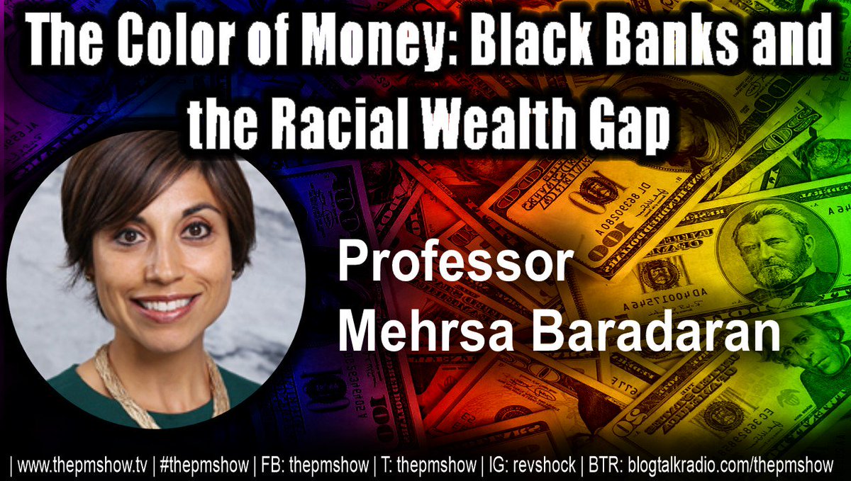 shockwealth's tweet photo. The Color of Money with Professor Mehrsa Baradaran https://t.co/Ah9Qo2fkSN https://t.co/plk9vOwImH