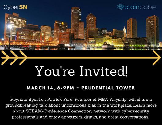 cyber_sn's tweet photo. RSVP today for our 3/14 event to save your spot! @SecureWorldExpo #SecureWorldBos #Boston @brain_babe @DeidreDiamond @FoleyandLardner @BricataInc https://t.co/O5lvzp8ogD https://t.co/UvsEKelCQW