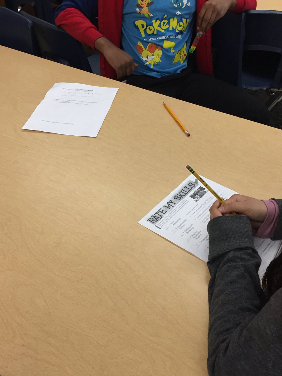 MsLichtenwald's tweet photo. Six grade mock interviews today #TellMeAboutYourself #PostSecondaryPlanning #counselinglessons https://t.co/xv2xNGEv2E