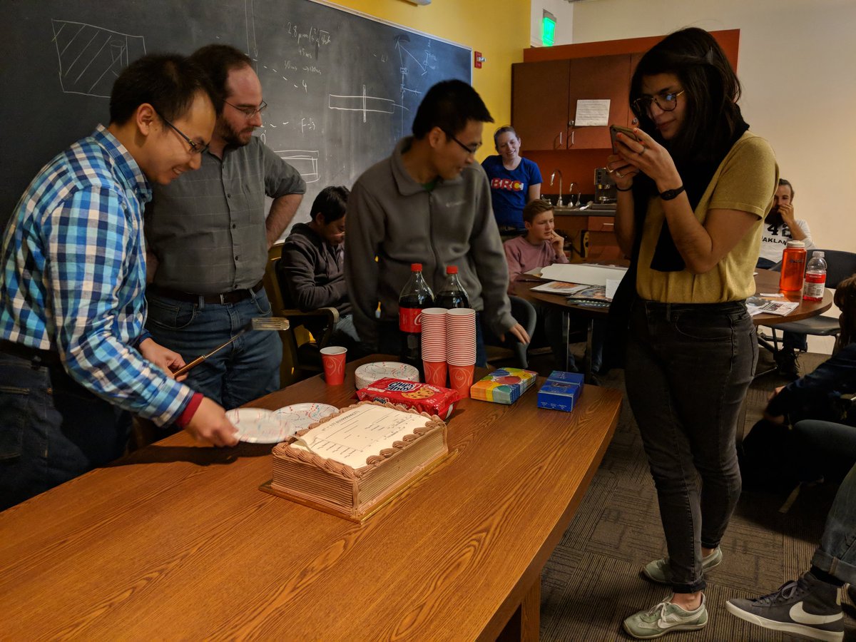 ecopenhaver's tweet photo. Today, our group celebrates the biggest result in our history: the most precise measurement ever of the fine-structure constant, at 0.2 ppb. It's hitting @sciencemagazine soon. The value is printed on the cake (can only imagine what was running through the baker's head). #physics https://t.co/9jAaZ2Vm5t