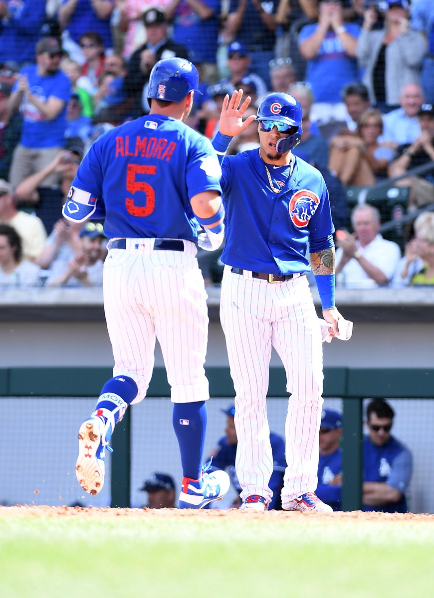 Cubs's tweet photo. Cubs win!

Final: #Cubs 9, #Dodgers 5. #SpringTraining https://t.co/oKmKczCTPc
