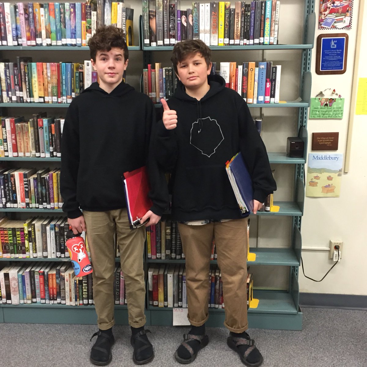 HillsideLibrary's tweet photo. Twin Day! https://t.co/DDtnu5dpYj