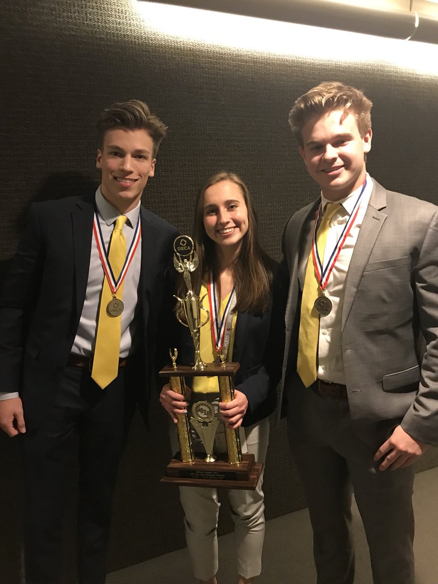 Congratulations Matt, Grace &amp; Jake on 1st Place in Creative Marketing! Heading to Nationals!