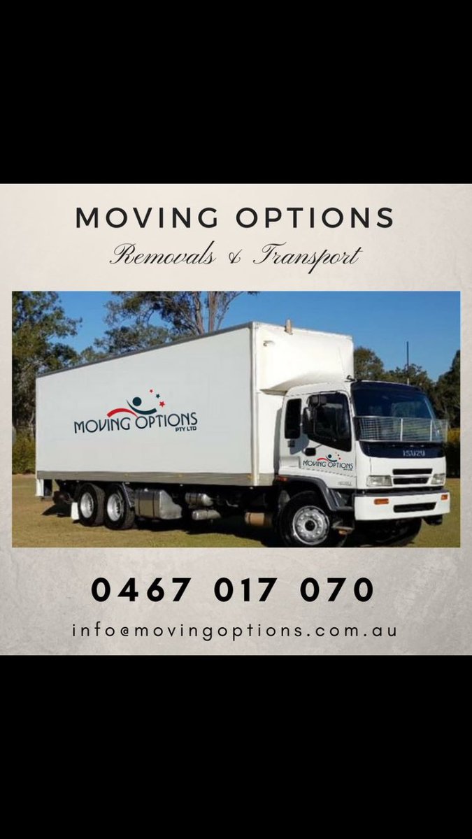 MovingOptions's tweet image. Seamless local and interstate transport solutions. Contact Moving Options Pty Ltd for an instant quote. 
.
.
.
.
.
#removals #transport #interstate #local #contactnow #freequotes #GC #BNE #SYD #ACT