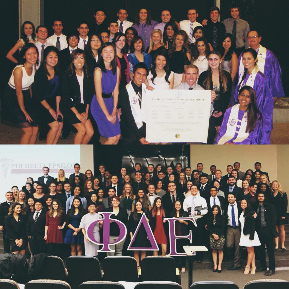 phidereno's tweet image. #TransformationTuesday! Our chapter has grown so much since it has started here on UNR’s campus! The top is a picture of our NV Alpha founding members in 2012, and the bottom is of our current NV Alpha members! #PhiDEReno #PhiDE