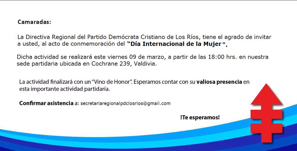 pdclosrios's tweet photo. 🔴Este viernes nos reuniremos a conmemorar el #DiaInternacionalDeLaMujer donde recordaremos a grandes camaradas, partir de las 18:00 hrs. En nuestra sede partidaria. Todo@s invitad@s https://t.co/7JMTcf0Ikc