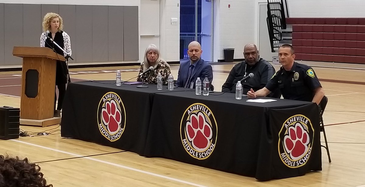 ACS and APD leaders discuss school safety with parents, staff, and the community. #theACSway