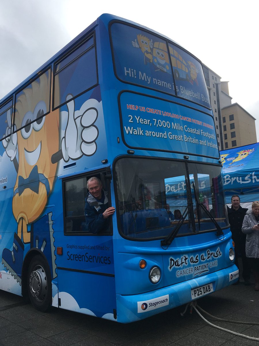 ServicesScreen's tweet image. Launch day for @daftasabrushcc  Supporting the start of an epic journey.  #2yearwalk #Amazing