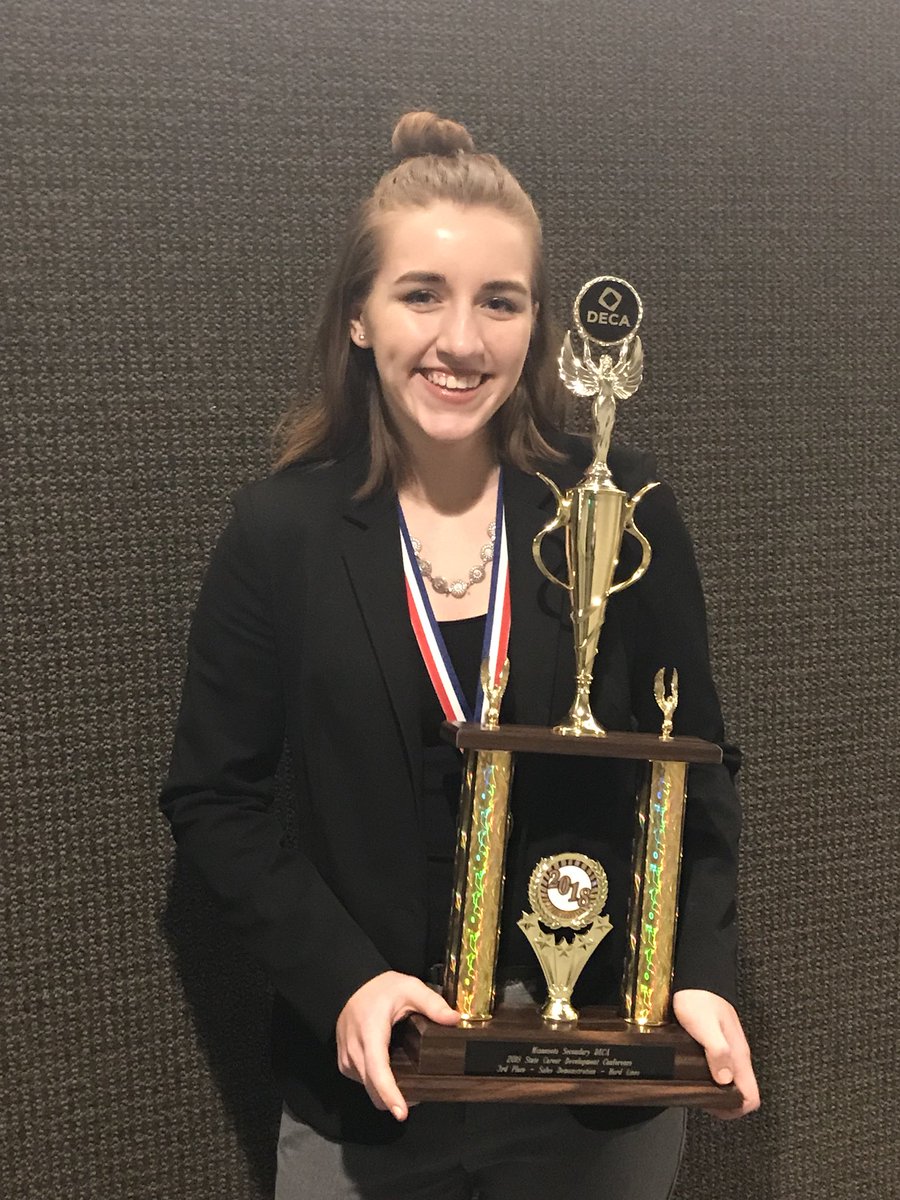 Congratulations Shelby on 3rd place in   Both Sales Demonstration &amp; Principles of Marketing! Qualified for Nationals!