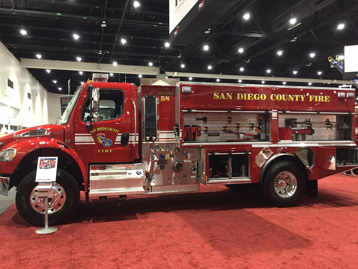 FerraraFire's tweet photo. Great opening day at @FirehouseWorld stop by booth 1304 to meet the new REV Fire Group California team that is united in offering the best in sales, service, parts and financing #firefighter #firetruck #REVStrong https://t.co/6VHBtvEJjD