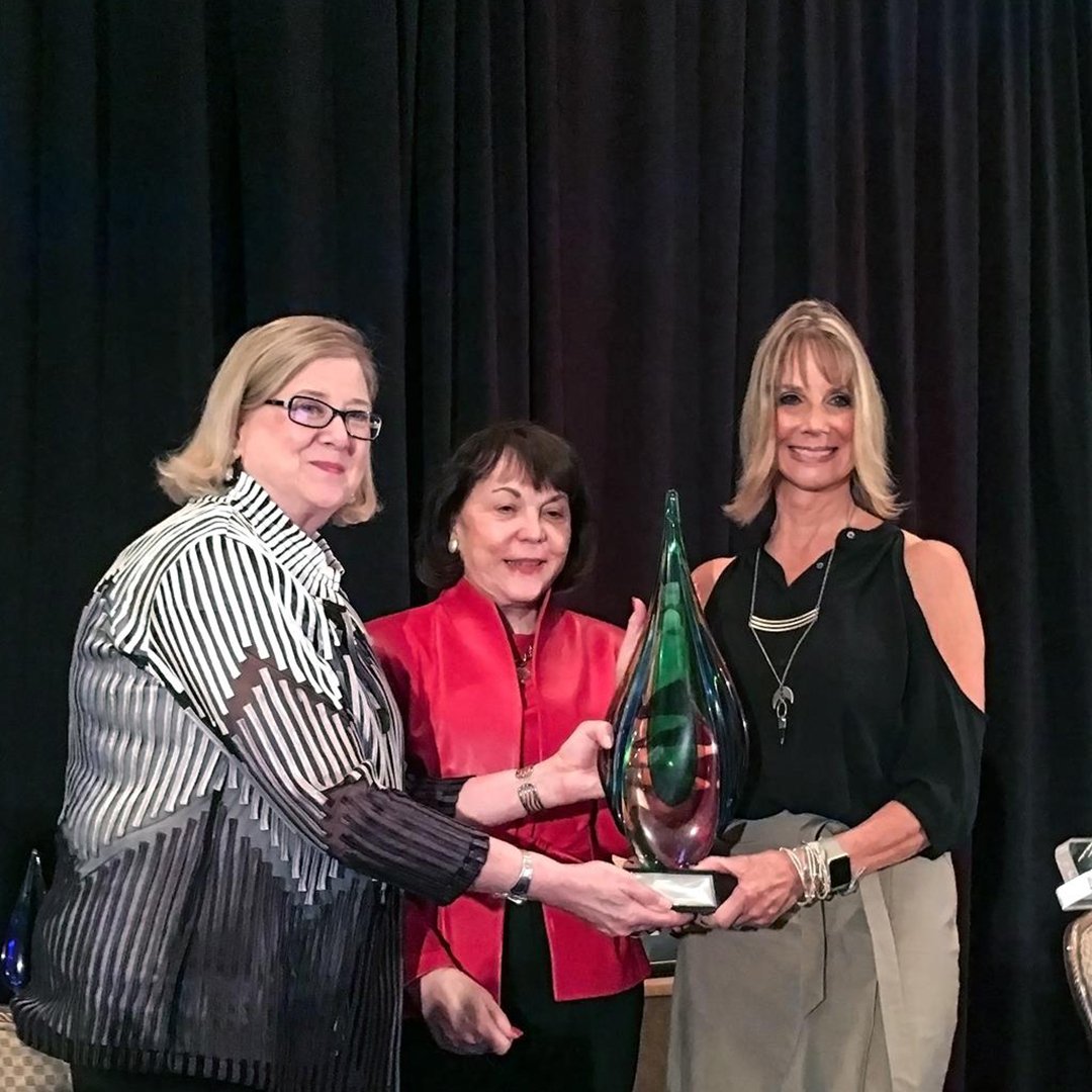 jazzercise's tweet photo. Our very own Judi Sheppard Missett was honored with the @WomenPresidents 2018 Legacy Award.  Congrats Judi! We might be biased but we think it's well-deserved!  
.
.
#Jazzercise #WPO #Award https://t.co/T8UjlTjfZs
