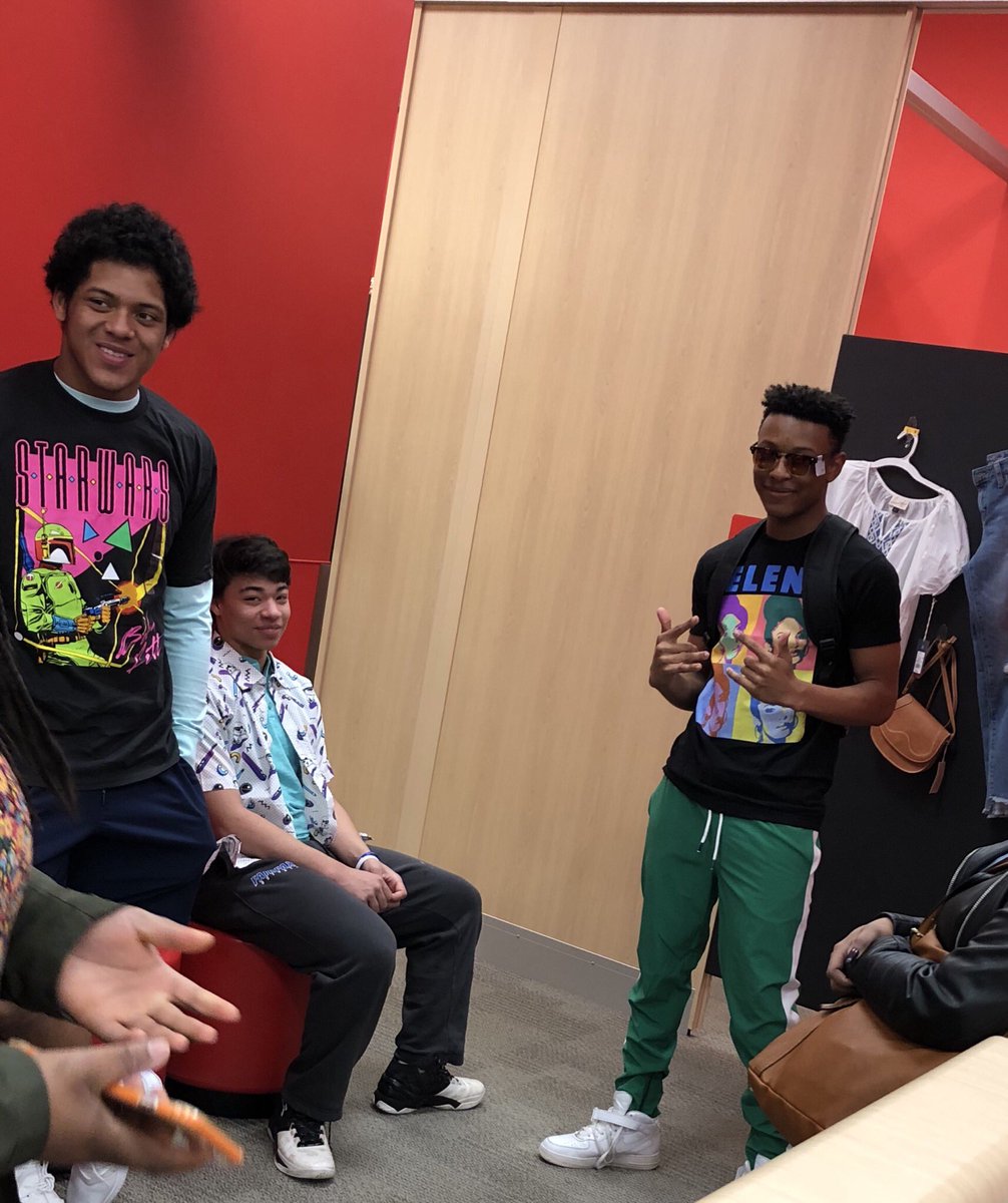 Walters_K's tweet photo. Thank you to @Target for sponsoring the pop art scene in the fashion marketing fashion show March 16th! @CSFrenchie @Judith11603645 @FAIRFAX_DECA https://t.co/zNXjWZ1t2g