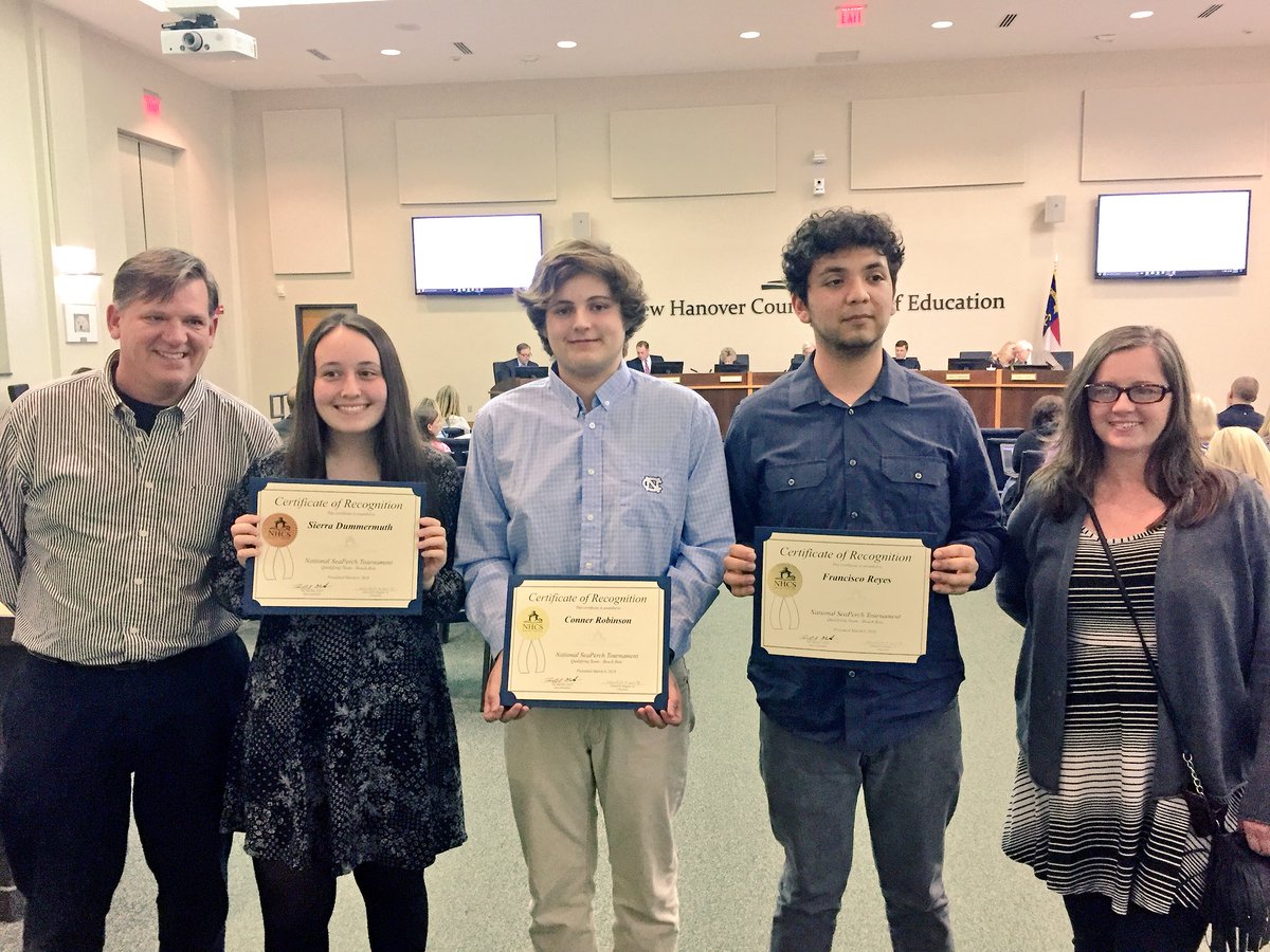LaneySTEM's tweet photo. Congratulations to Laney’s Seaperch team on being recognized at the NHCS Board of Ed mtg tonight. Headed to the International contest in May! @LaneyHSNews https://t.co/MdDpvXPewv