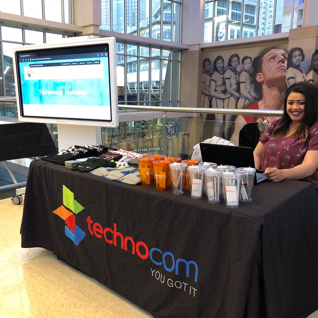 We’re at the @hornets game and ready to take your votes! Visit us in the concourse to vote for your favorite non-profit in our $25,000 #TechnologyMakeover