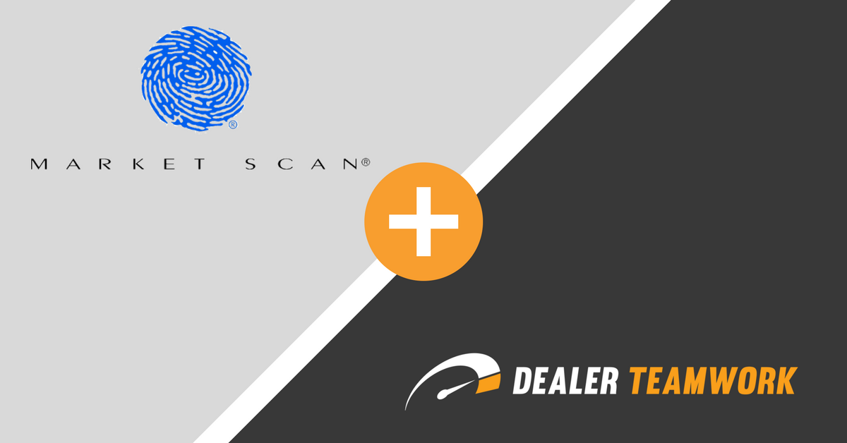 dealerteamwork1's tweet image. We are excited to announce a new partnership with @MarketScan1! Read more about what this partnership means for us: goo.gl/CguUix