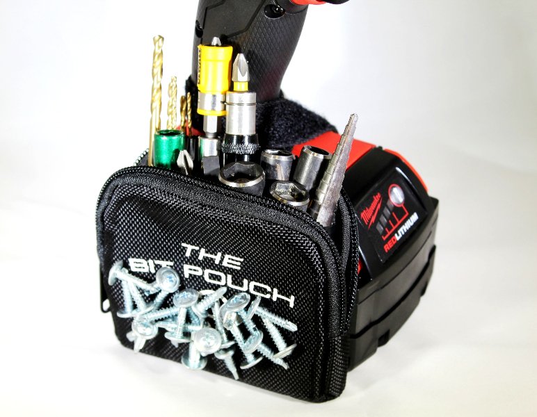 Power tool users: check this out!!! Saves time, energy injury and subsequently money! Saves hours per week that your crew uses to look for the right bit! Only $19.99. thebitpouch.com