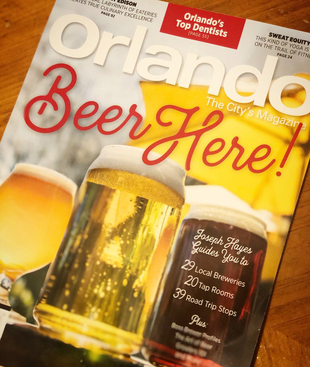 crookedcan's tweet photo. Beer Here❗️
Have you seen the March 2018 Issue of @OrlandoMag?!

They are on stands now-
Take a grab at one to read their Beer Guide!!

#CrookedCanBrewingCompany #GetCrooked #BottleCapAllergy #DowntownWinterGarden #AroundOrlando #CraftBeer #BeerMe #OrlandoCraftBeer https://t.co/o8Ss9VNFb1