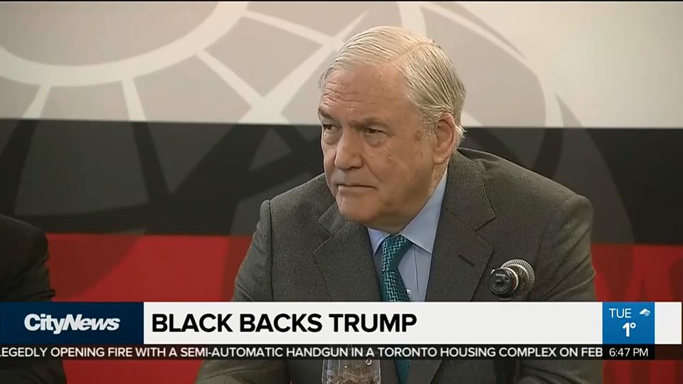 CityNewsTO's tweet photo. Former newspaper magnate Conrad Black weighed in on how U.S.- Canada relations can get better going forward when he was at a Canadian Global Affairs Institute event in Calgary. @LumsdenNews  reports. https://t.co/DiotrmaYpY https://t.co/9qLsnP5gXs