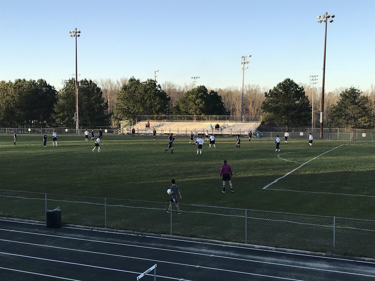 HollyPondHigh's tweet photo. A little history being made at HP this evening.  Our 1st ever home soccer game.  Good luck guys. https://t.co/GNEcOrvn0K