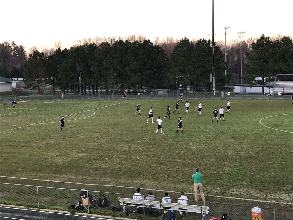 HollyPondHigh's tweet photo. A little history being made at HP this evening.  Our 1st ever home soccer game.  Good luck guys. https://t.co/GNEcOrvn0K