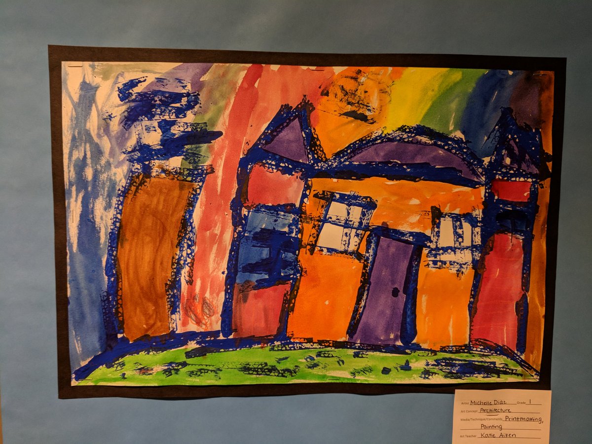 Just a few of our proud Barrett artists at the art show tonight! Congrats to all 16 of our students selected to represent us!  #KWBPride