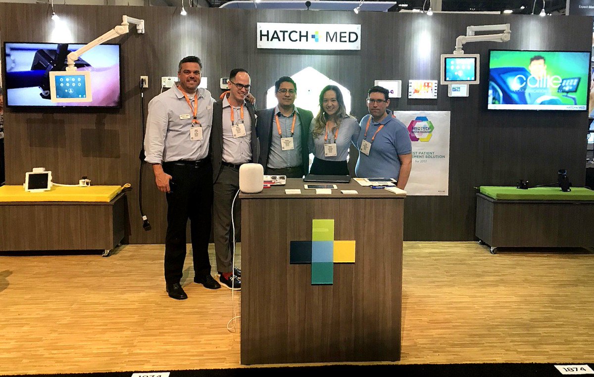 HatchMed's tweet photo. Visit us at #HIMSS18 Booth 1874 to talk Nurse Call Tech! There's a little app named Callie that's completely changing caretaker communication. #HatchMed #HIMSS #HealthIT https://t.co/1SnizdZisW