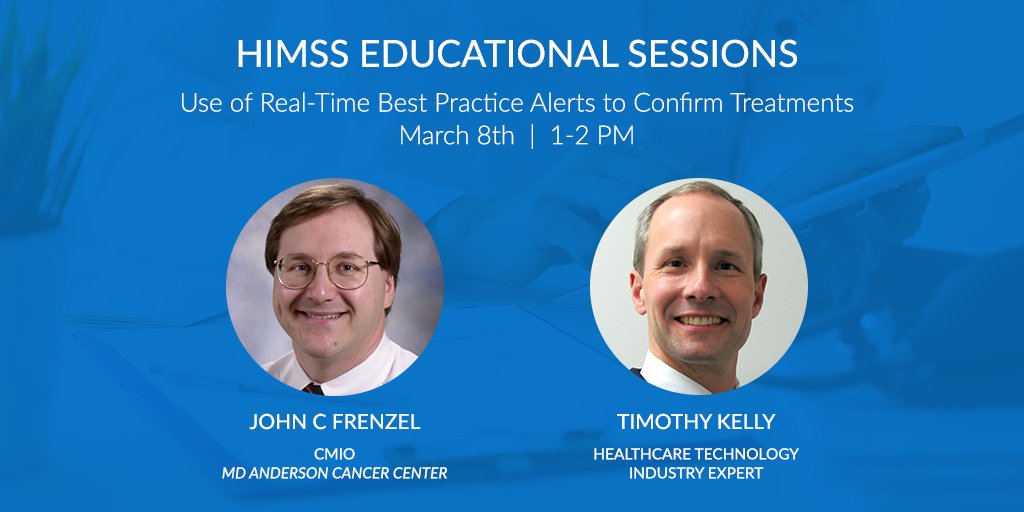 Taylor_HCare's tweet photo. #HIMSS18 REMINDER
Educational Session: discuss the process for automatically creating real-time, patient-specific BPAs based on information contained in an #ElectronicConsent form. @ Venetian Convention Center | Room: Sands Show Room/Session 237 https://t.co/aqLyRU5A55