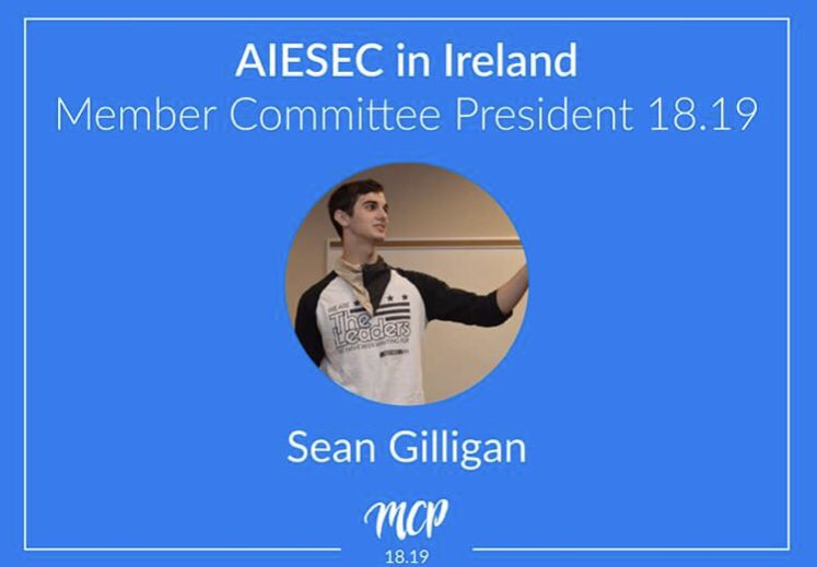 alphasig_uwm's tweet photo. Congratulations to Brother Sean on the promotion! Sean is now the new Member Committee President at AIESEC in Ireland! 🇮🇪 https://t.co/coK4TFpp5Y