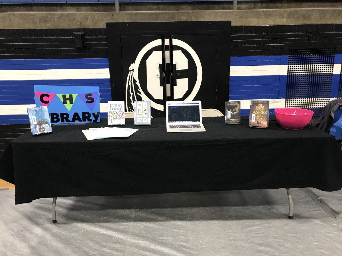 library_CHS's tweet image. CHS Library is ready for Future Indian Night! @CHS_Indians @NWMASL
