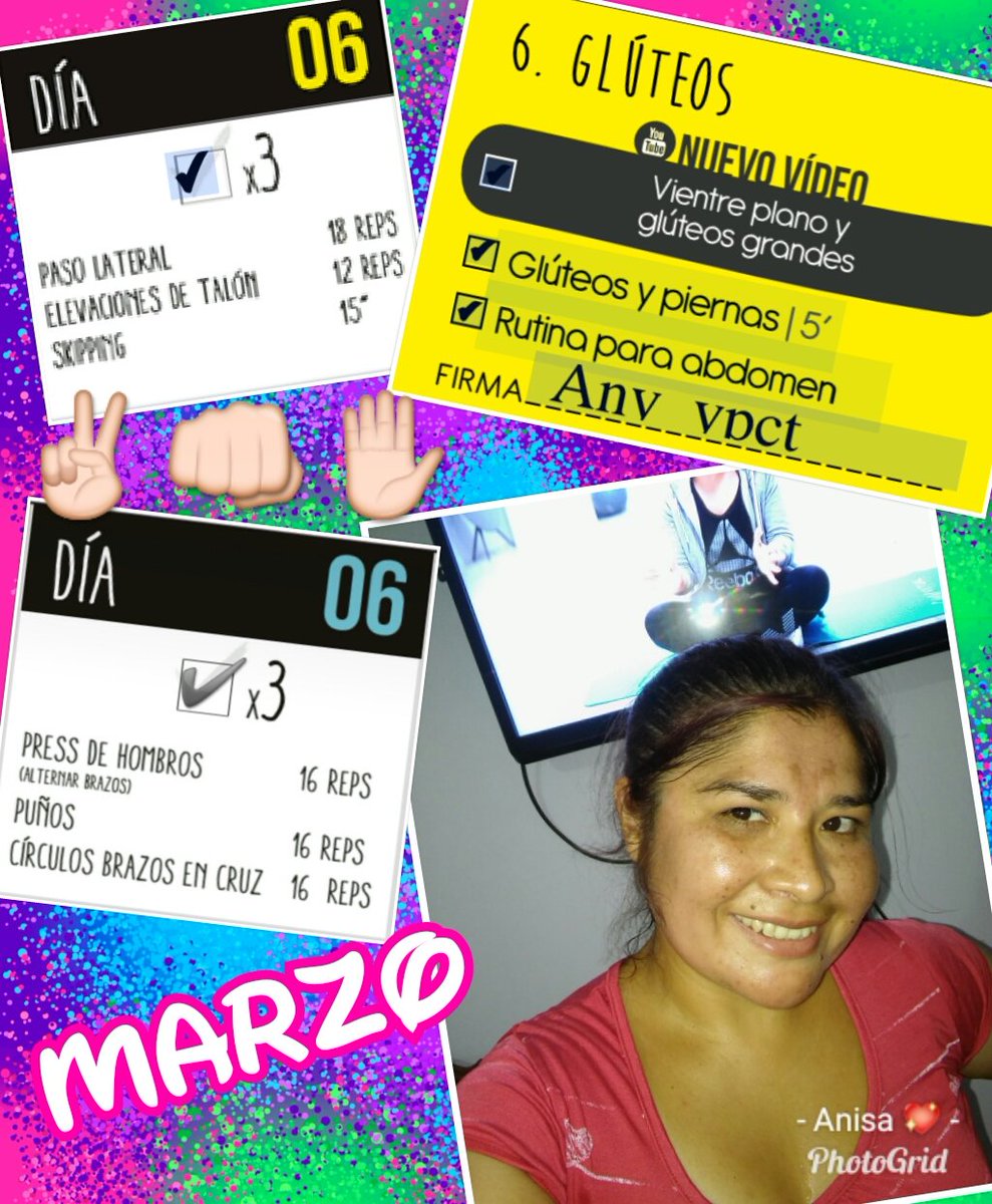AnyRio17's tweet photo. Lista la rutina de hoy.. Estuvo buena y mis pompas son testigos jaja #GymVirtualMarzo #YPCT @GymVirtual_com https://t.co/VGirg8u4e0