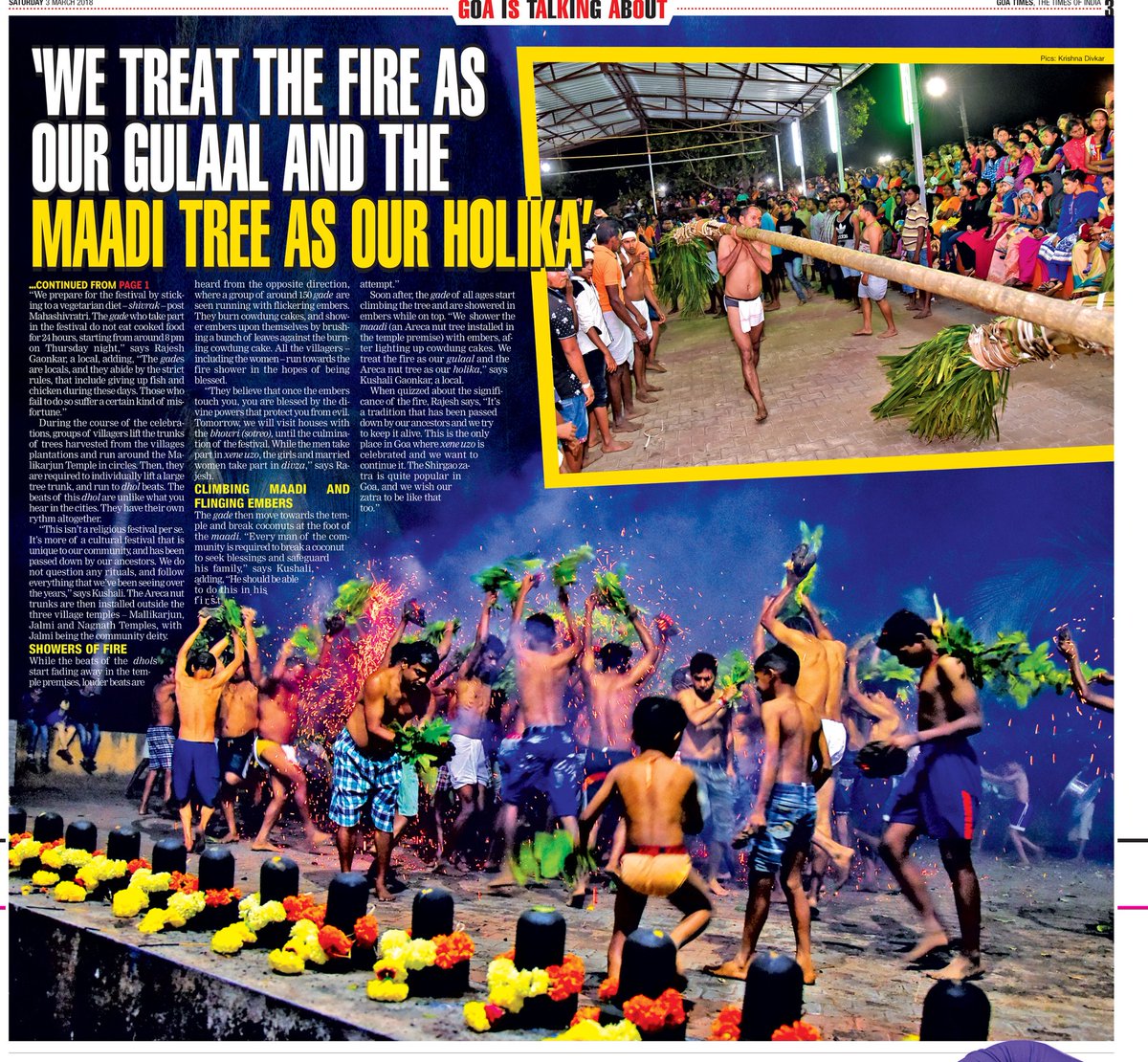 While India plays holi with colours, Molcornem plays holi with fire!

timesofindia.indiatimes.com/entertainment/…

#shigmo #holi #goa #festivals #festivalsofgoa