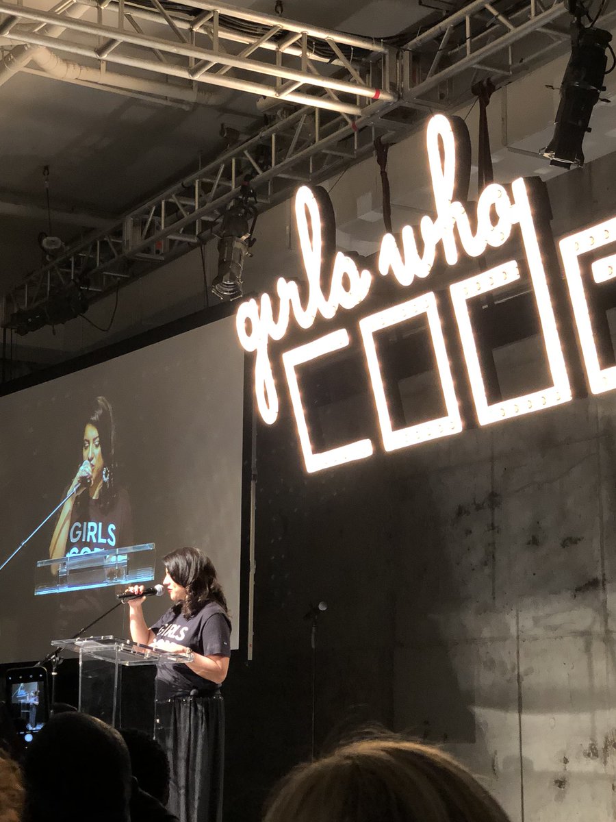 here’s to all the girls who code changing the world #syfrocks #GirlsWhoCode