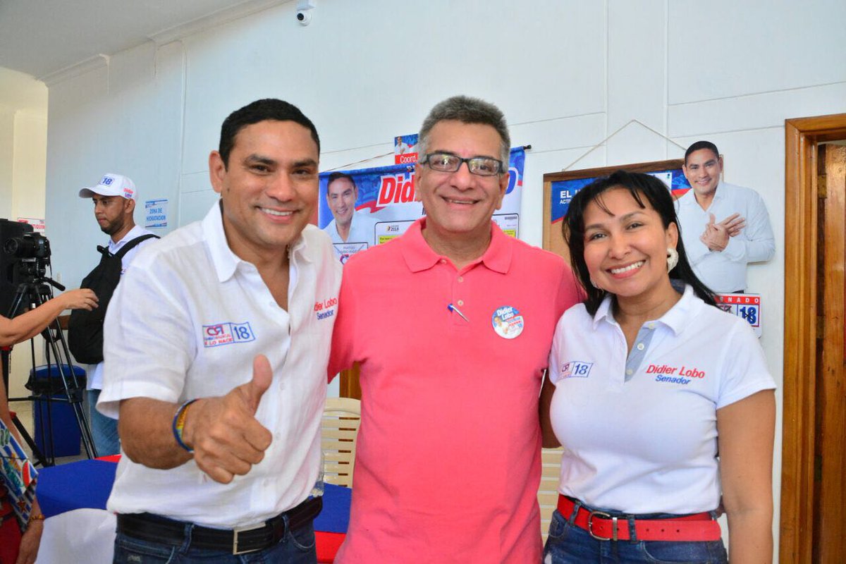 El chileno y familia apoya al futuro senador @DidierLoboCR18 este 11 de marzo vota al senado marcando CR 18
