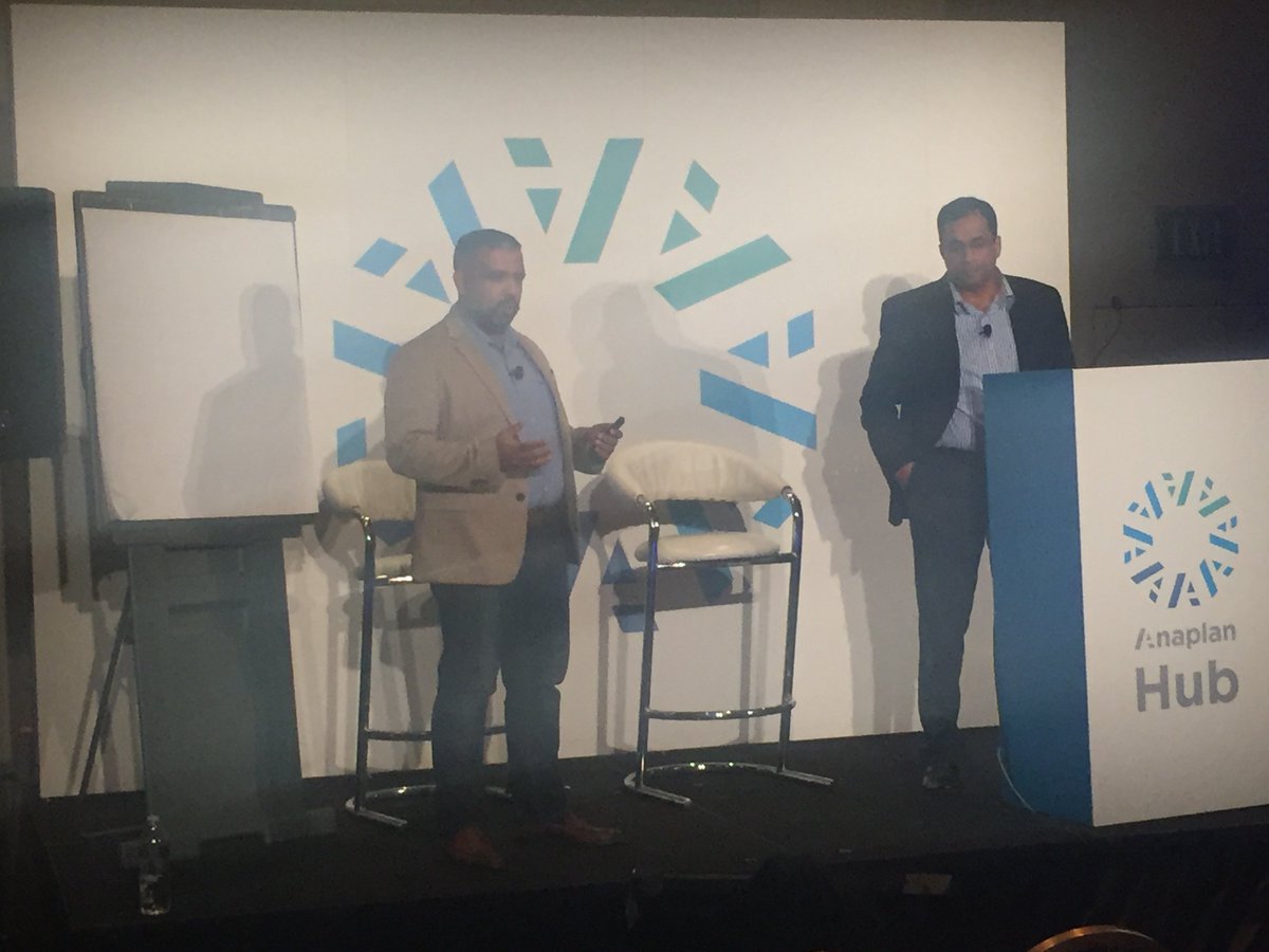 anaplan's tweet photo. Three cheers for visibility. Vijay Yadav (@meraki) and Yeshwant Nayak (@enqueroinc), explaining how Cisco-Maraki uses Anaplan to automate evolving #compensation rules. #AnaplanHub https://t.co/2hvSenb4Na