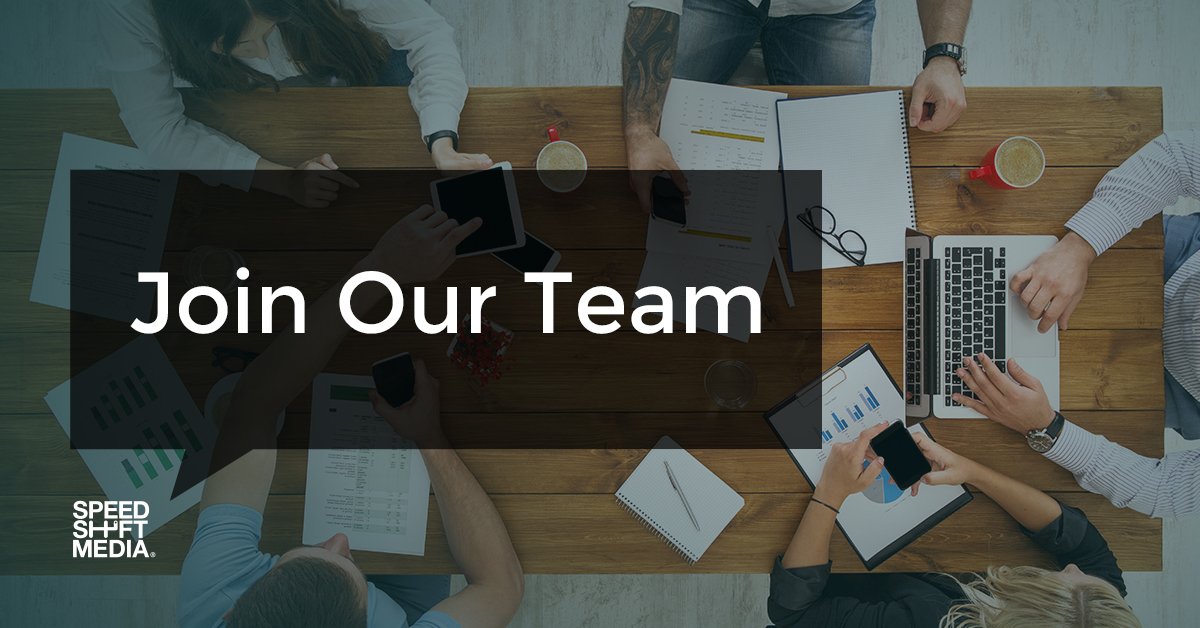 SpeedShiftMedia's tweet image. We’re hiring! View all current job openings here: ssm.bamboohr.com/jobs #hiring #MediaBuyer #CustomerSuccess #CustomerOperations