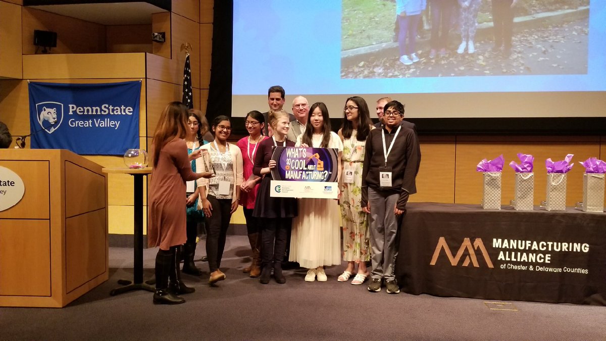 wscmchde's tweet photo. Next up is the award for Outstanding Marketing Plan which goes to Lionville Middle School for its video on ONExia Inc. https://t.co/469Zney8QZ