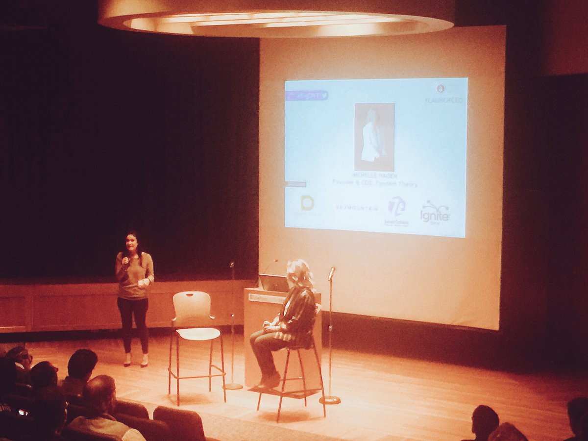 LaunchDFW's tweet photo. Launch’s Chief of Strategy & Partnerships @clarisalindy welcomes tonight’s #LaunchCEO @MichelleTheory @TandemTheory #womenintech #BigDNT https://t.co/3UK7p3pxkQ