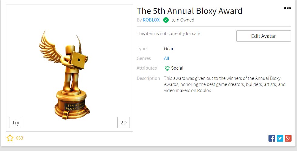 Holidaypwner On Twitter Thank You Roblox Bloxyawards - roblox 5th bloxys