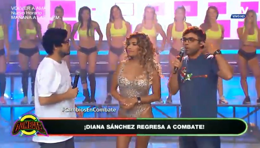 Combate_ATV's tweet photo. ¡Se acabó el suspenso! La 'Chata Power' @DianaSanchez_04 regresa a casa 😍😍😍 #CambiosEnCombate https://t.co/ELxUfuworC https://t.co/1g52sJGT90