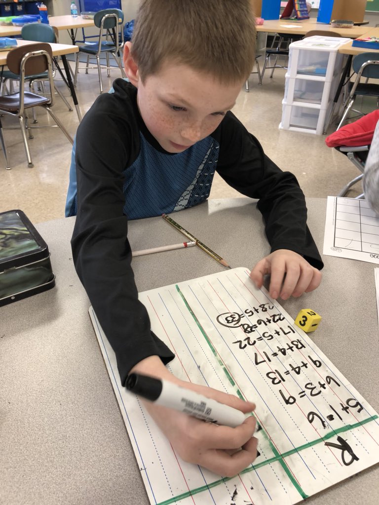 MrsMatheson128's tweet photo. The face of dedication— he ended up beating me during this math game!  Thanks @D26_MsAvila for teaching us our new favorite game! #Euclidexplores https://t.co/eZyIytT181