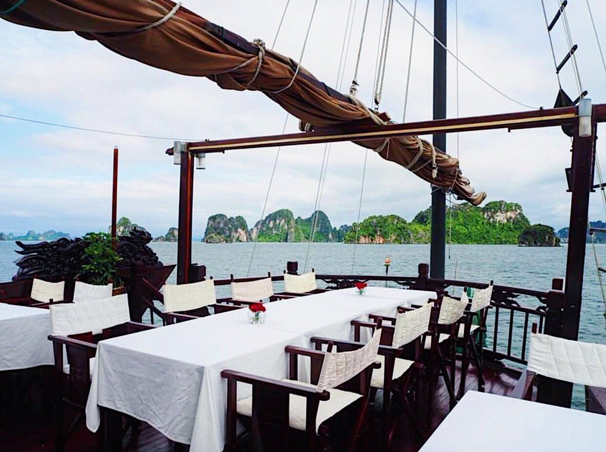 JVFCruise's tweet photo. Do something &amp; save Ha Long Bay. As a scientist once told that it wouldn’t be as beautiful as it is today in 20 years from now. Every 1% of your total bill goes into our “Save the Bay” campaign. 
#savethebay #jvfcruise #justveryfun #halongbay #vietnam #mothernature https://t.co/bmqk1LmsrC