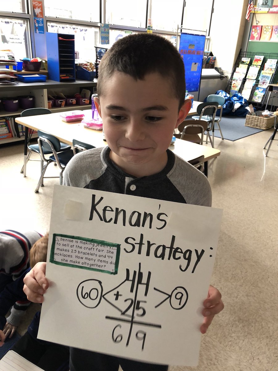 MrsMatheson128's tweet photo. This mathematician made his teacher very happy when he explained that 4+2 is really 4 tens + 2 tens! Number talks help us understand math on a deeper level! #Euclidexplores https://t.co/Z1MG9TAv82